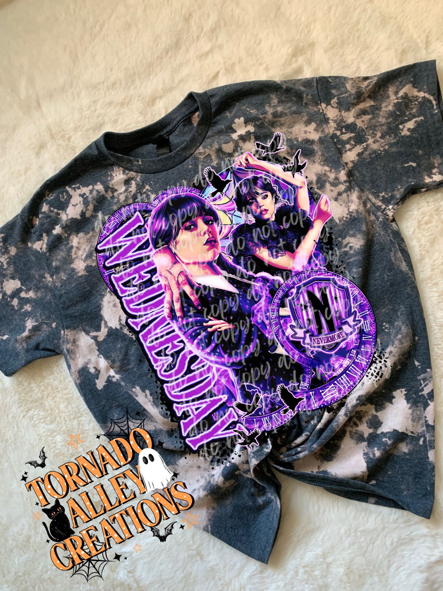 Spooky Wed Bleached Tee