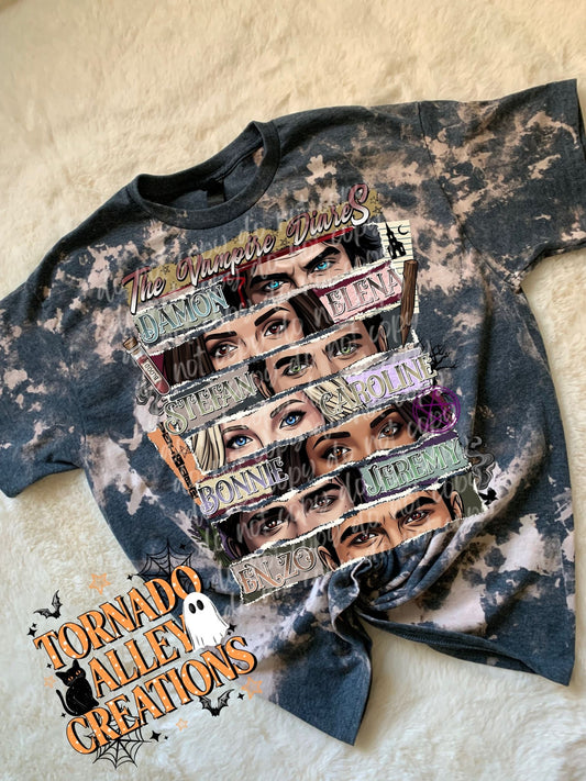 Spooky Vampires Bleached Tee