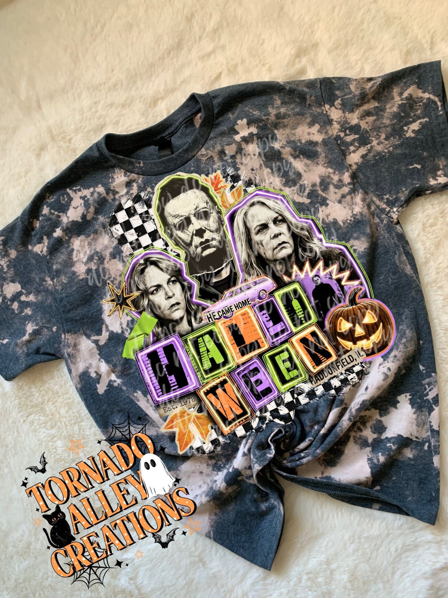 Halloween Bleached Tee