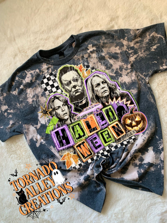 Halloween Bleached Tee