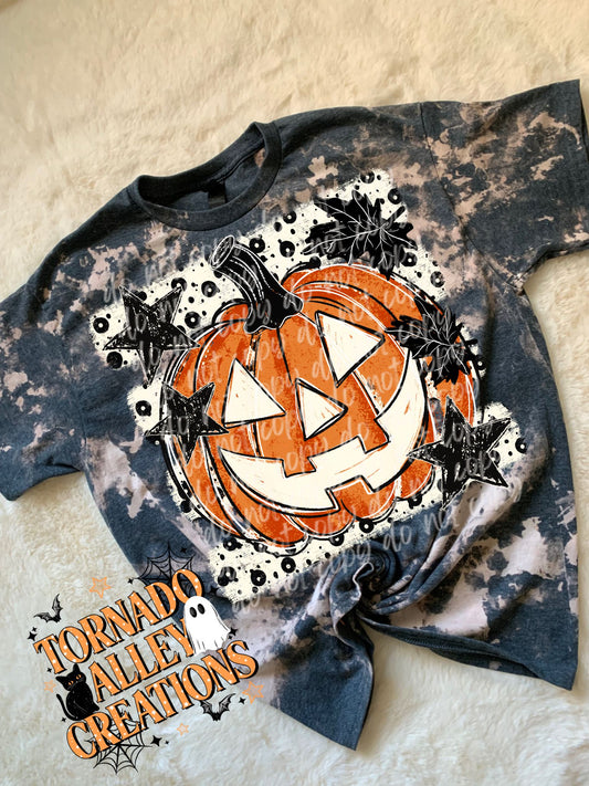 Jack O Lantern Bleached Tee
