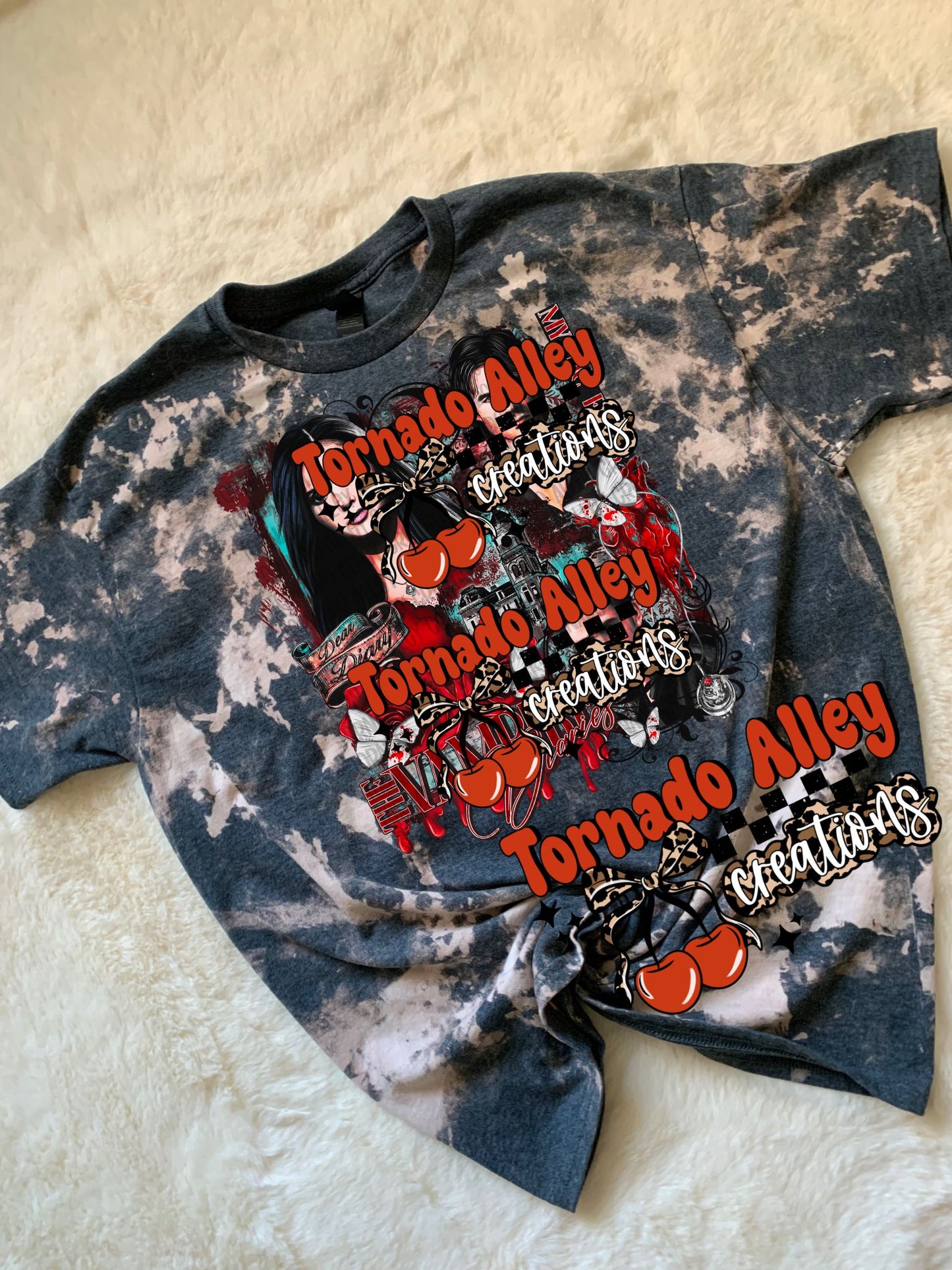 Mystic Vampires Bleached Tee