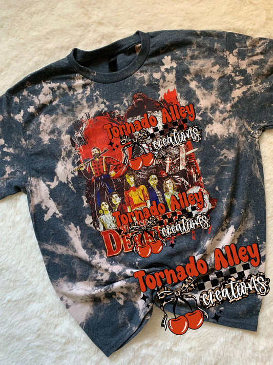 Retro Spooky Clown Bleached Tee