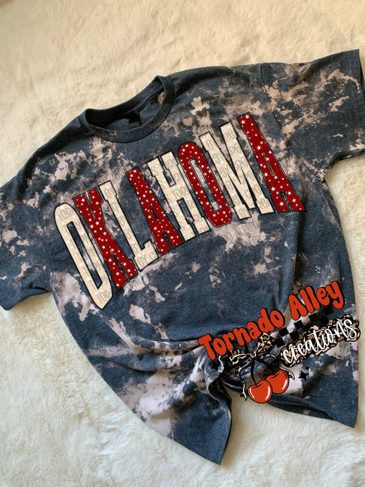 Oklahoma Bleached Tee