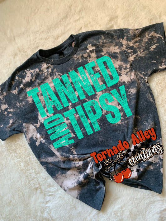 Tanned Tipsy Bleached Tee