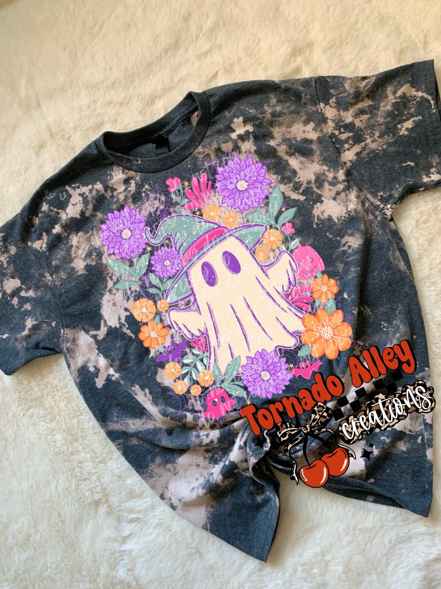 Floral Ghost Bleached Tee
