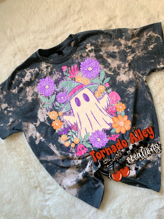 Floral Ghost Bleached Tee