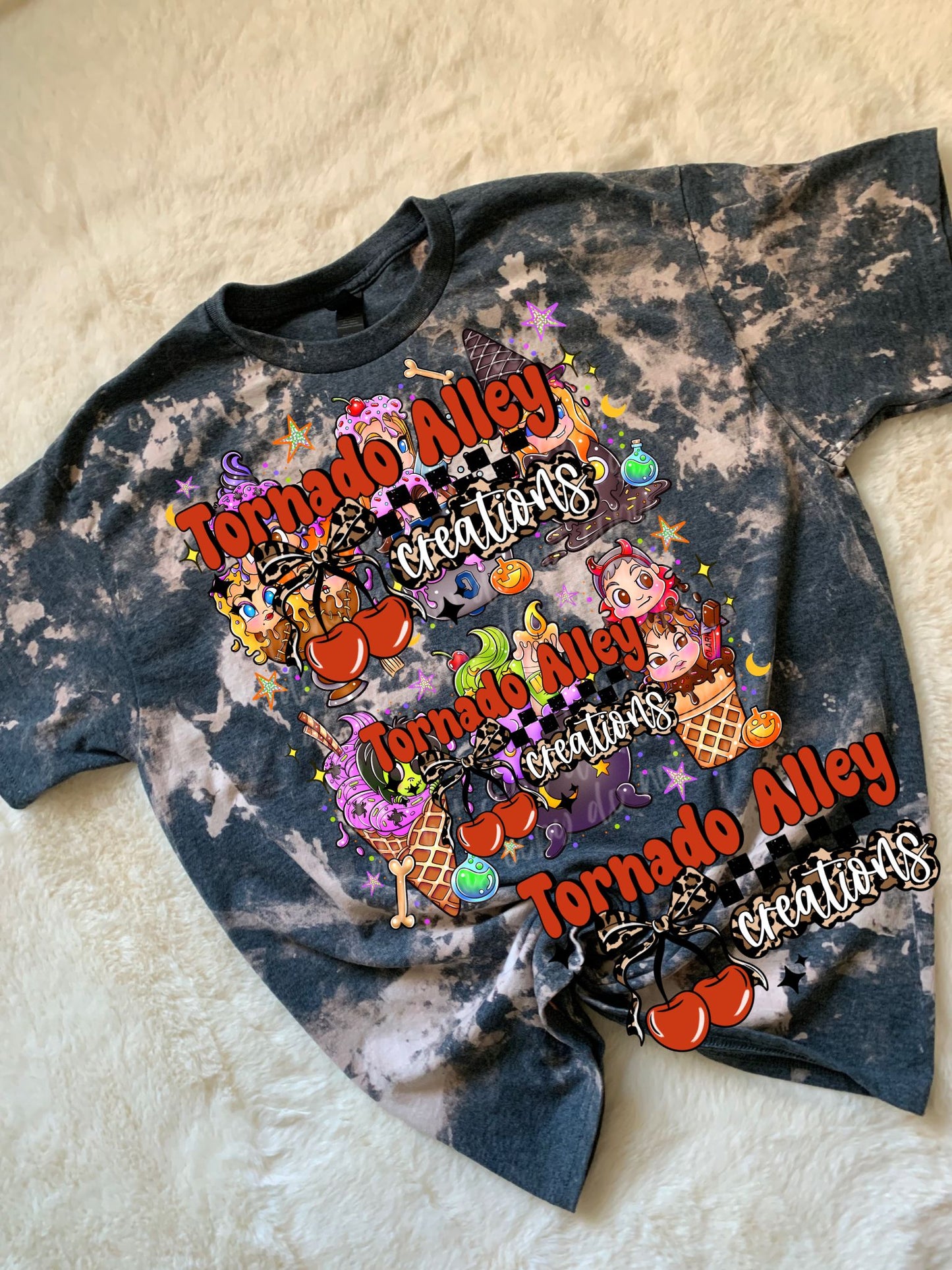 Witchy Ice Cream Bleached Tee