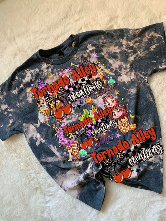 Witchy Ice Cream Bleached Tee