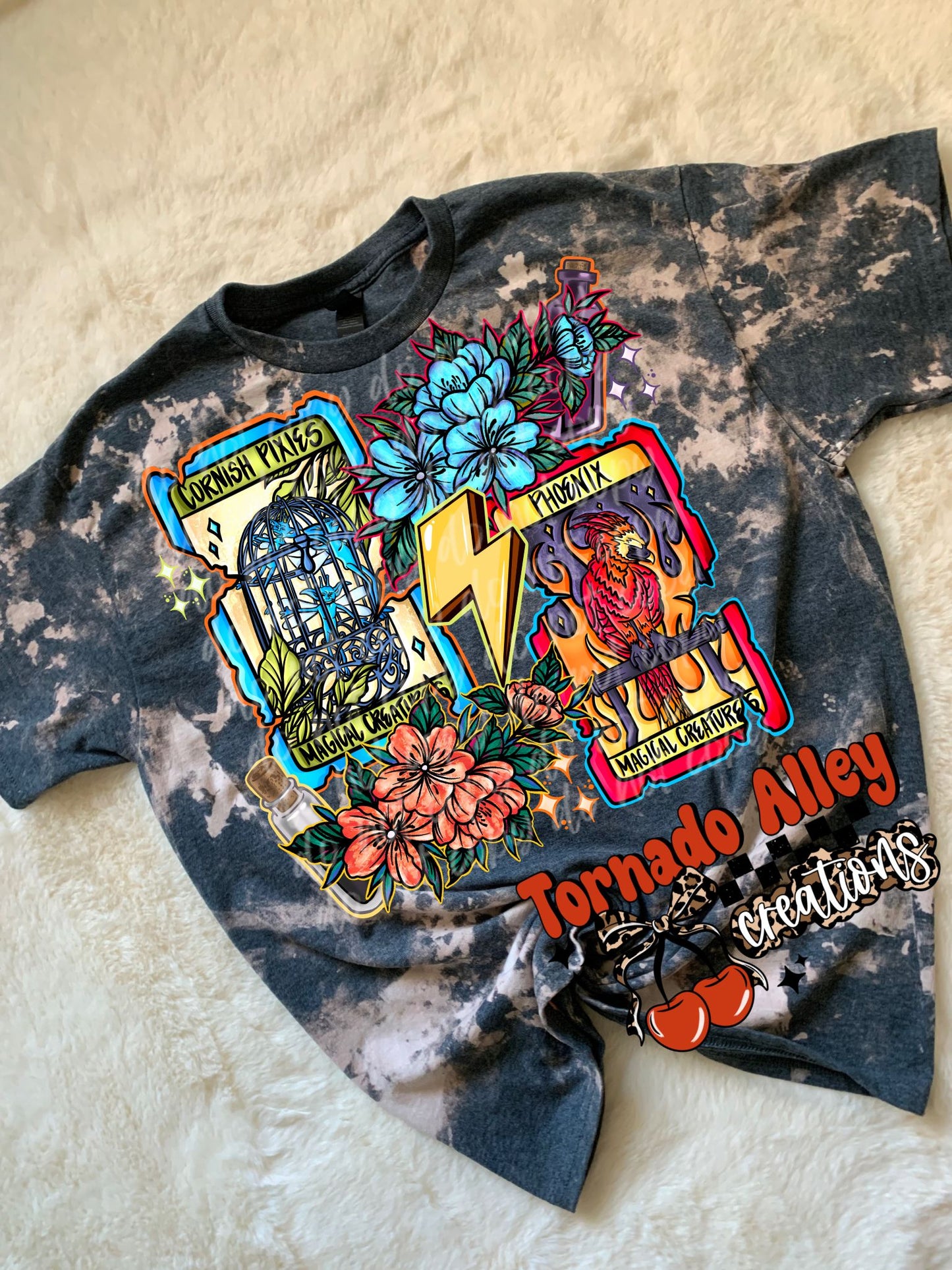 Magical Tarot Bookish Bleached Tee