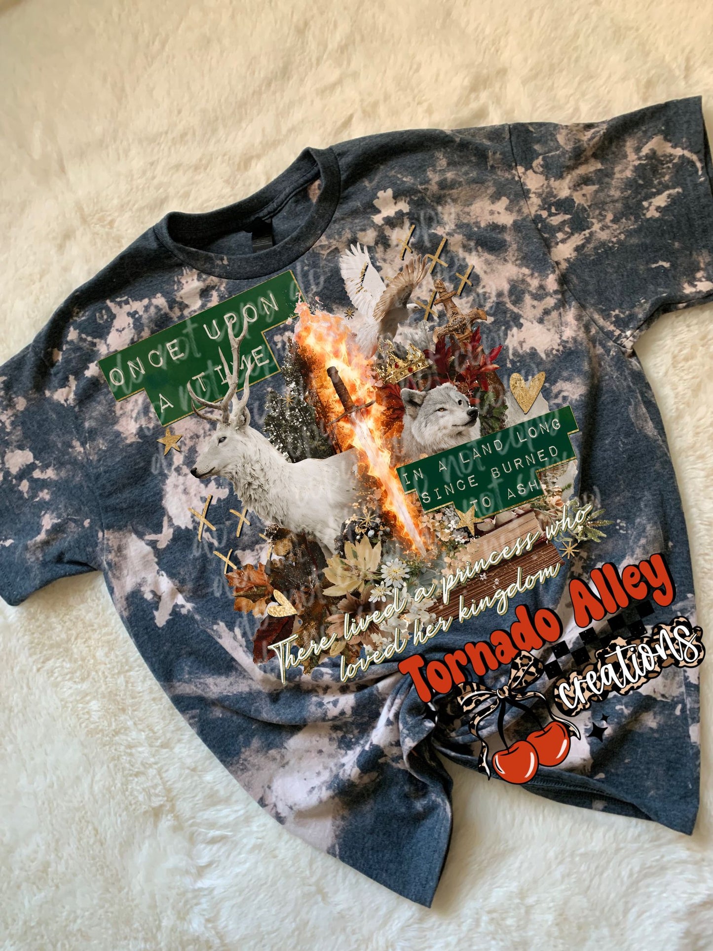 Loved Her Kingdom Bleached Tee