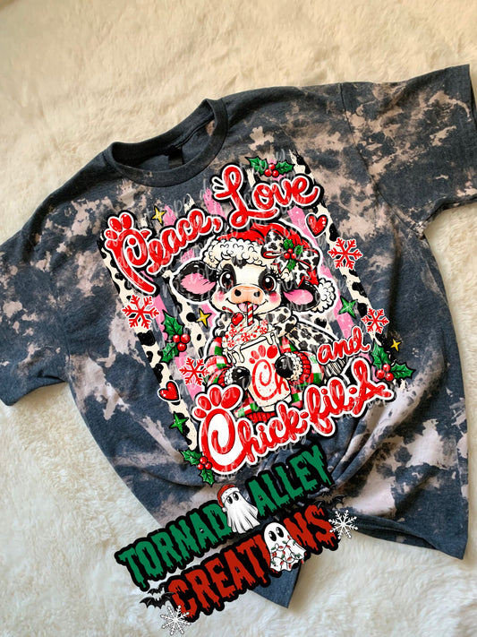 Chick Christmas Bleached Tee