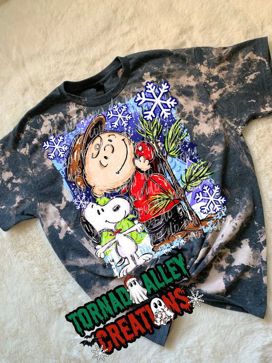 CB Christmas Snowflake Bleached Tee