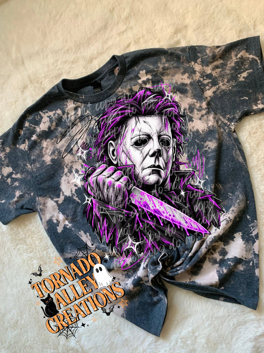 Slasher Halloween Sketch Bleached Tee
