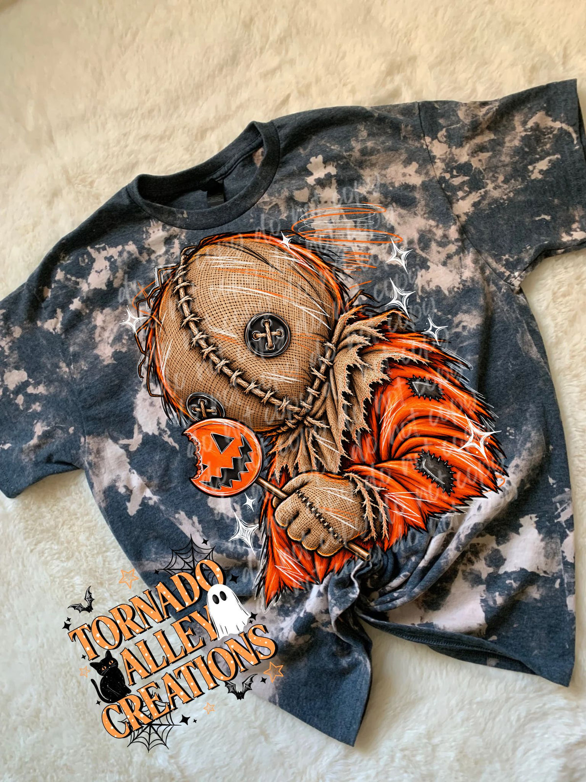 Horror Halloween Sketch Bleached Tee