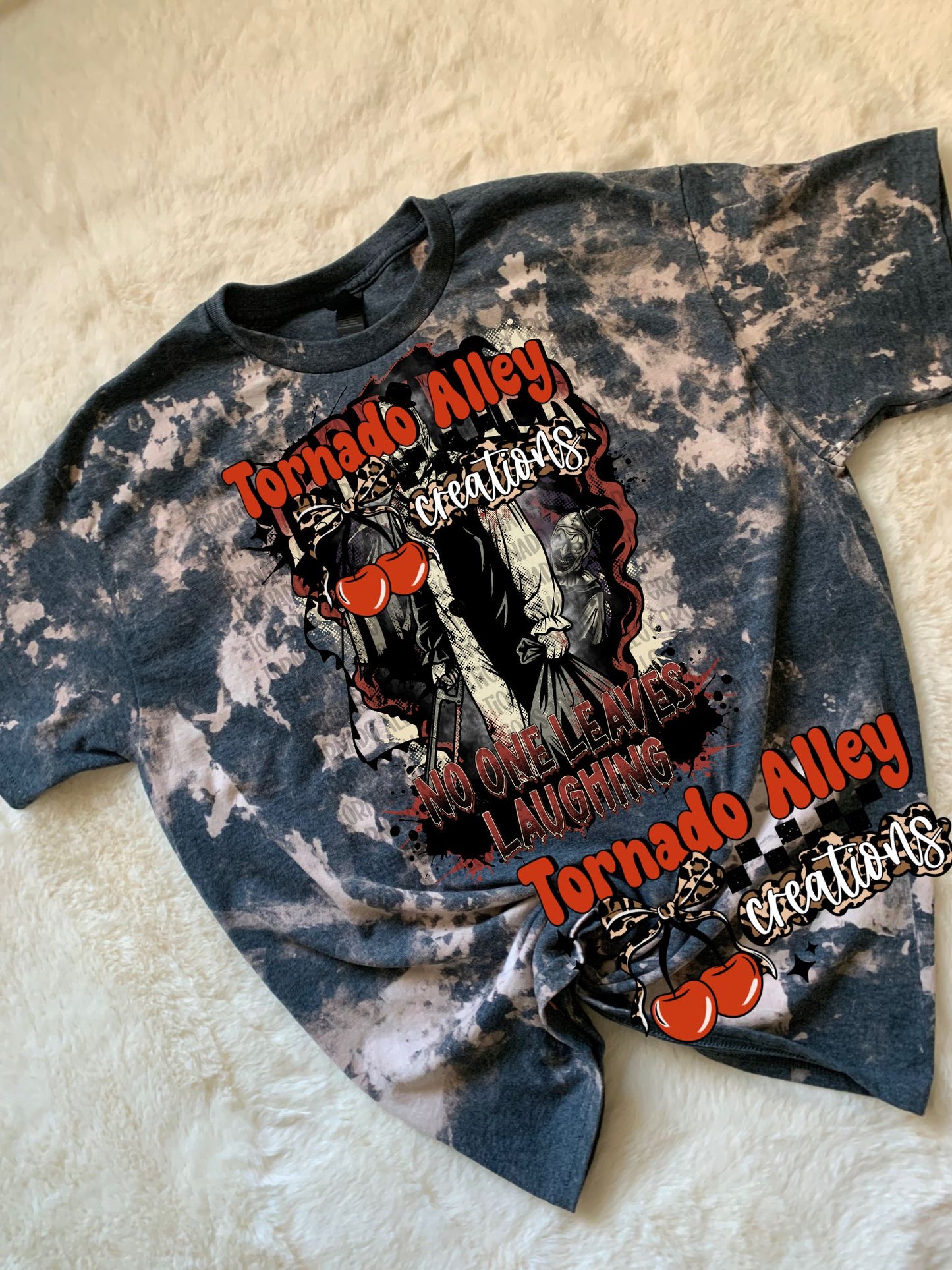 No One Leaves Laughing Bleached Tee