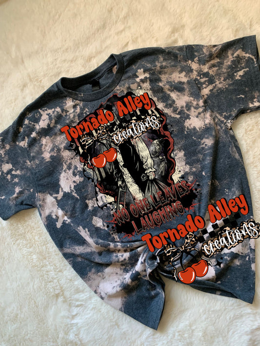 No One Leaves Laughing Bleached Tee