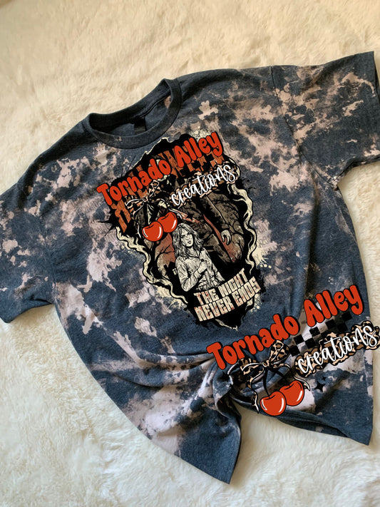 Night Never Ends Bleached Tee