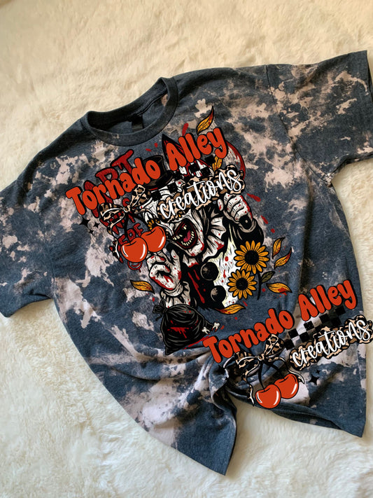 Horror Sunflower Bleached Tee