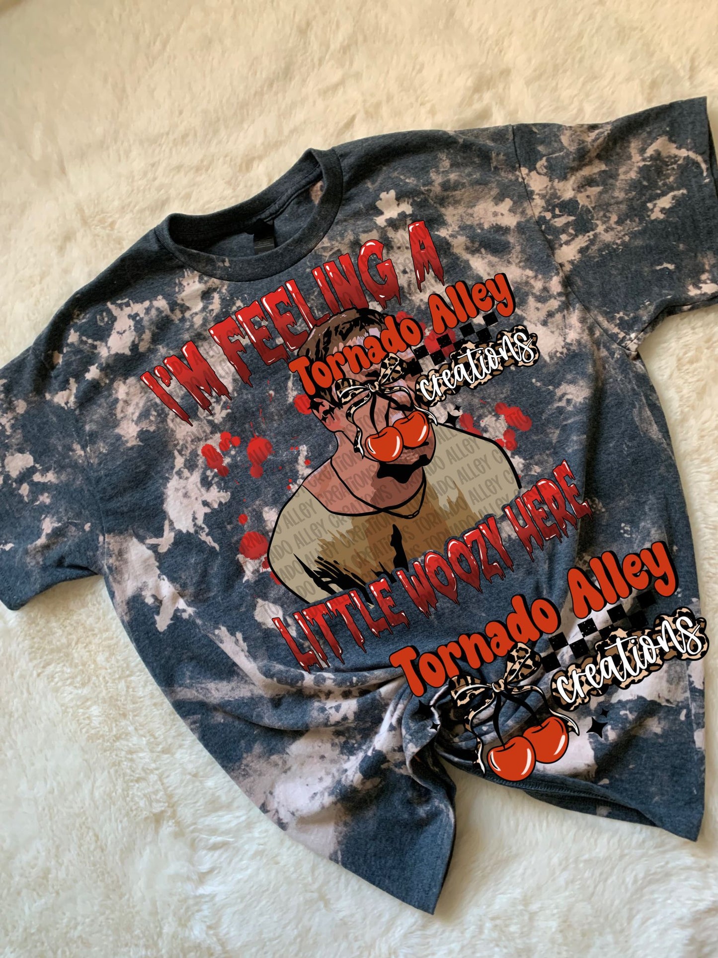 Feeling Woozy Bleached Tee
