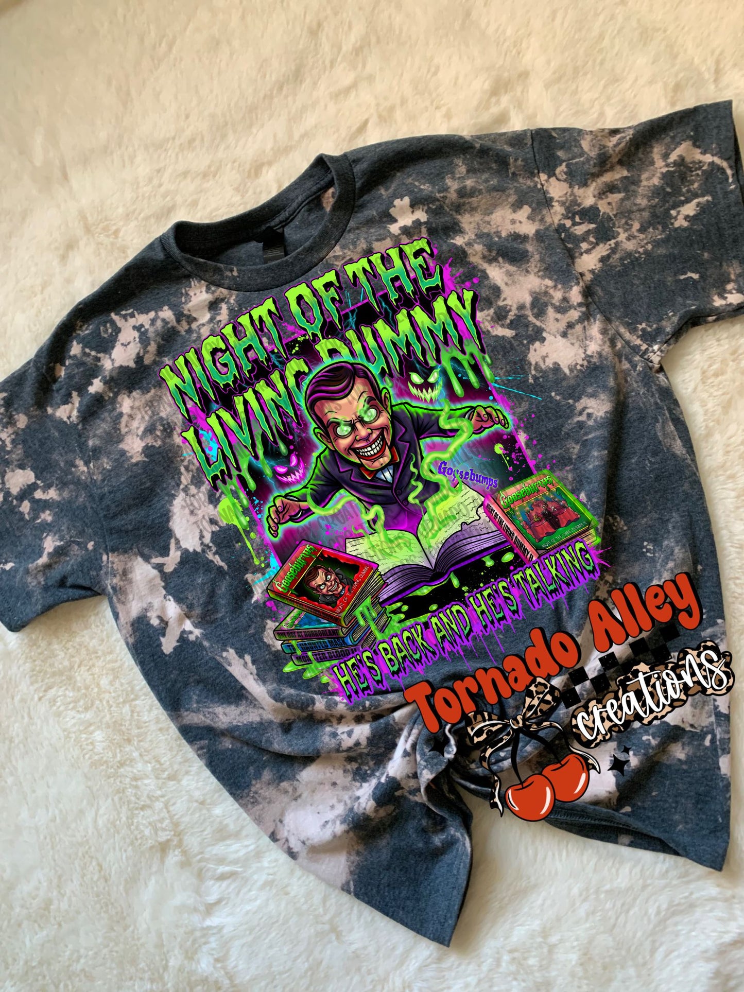 Spooky Dummy Bleached Tee