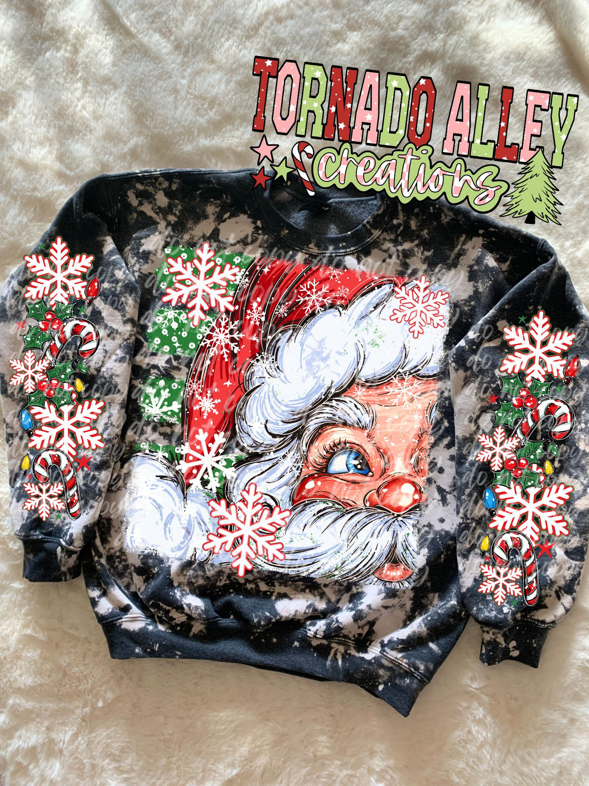 Snowflake Santa Crewneck