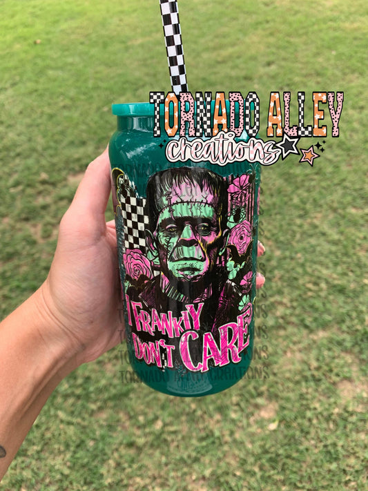 Spooky Frank 16oz Glass Can