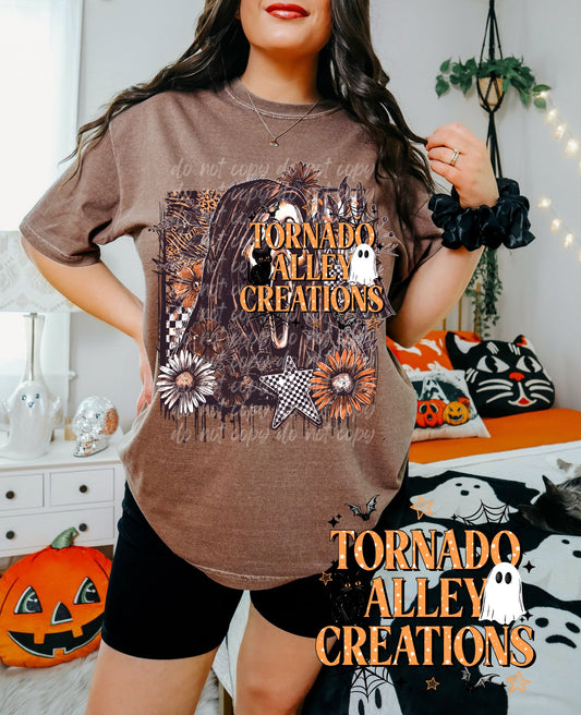 Floral Fall Slasher Tee