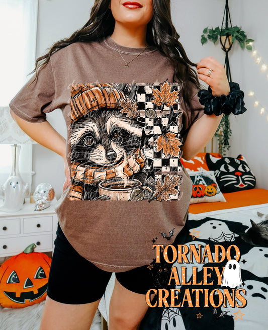 Fall Raccoon Tee