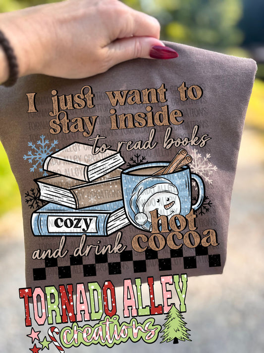 Read Books and Drink Hot Cocoa Tee