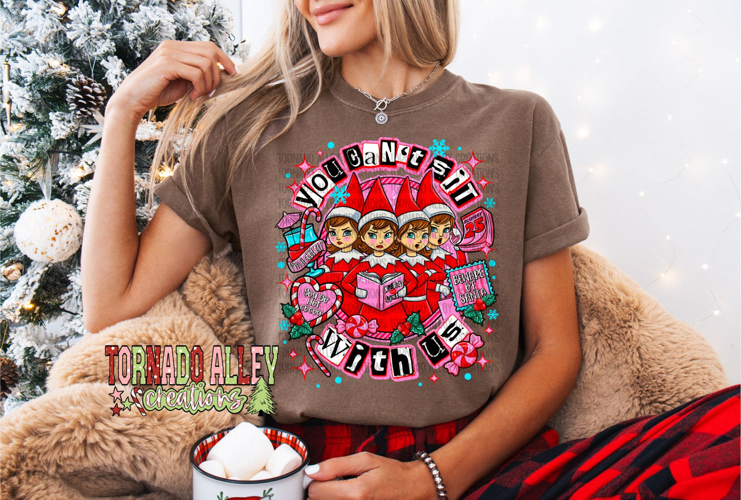 Sit With Us Elves Tee