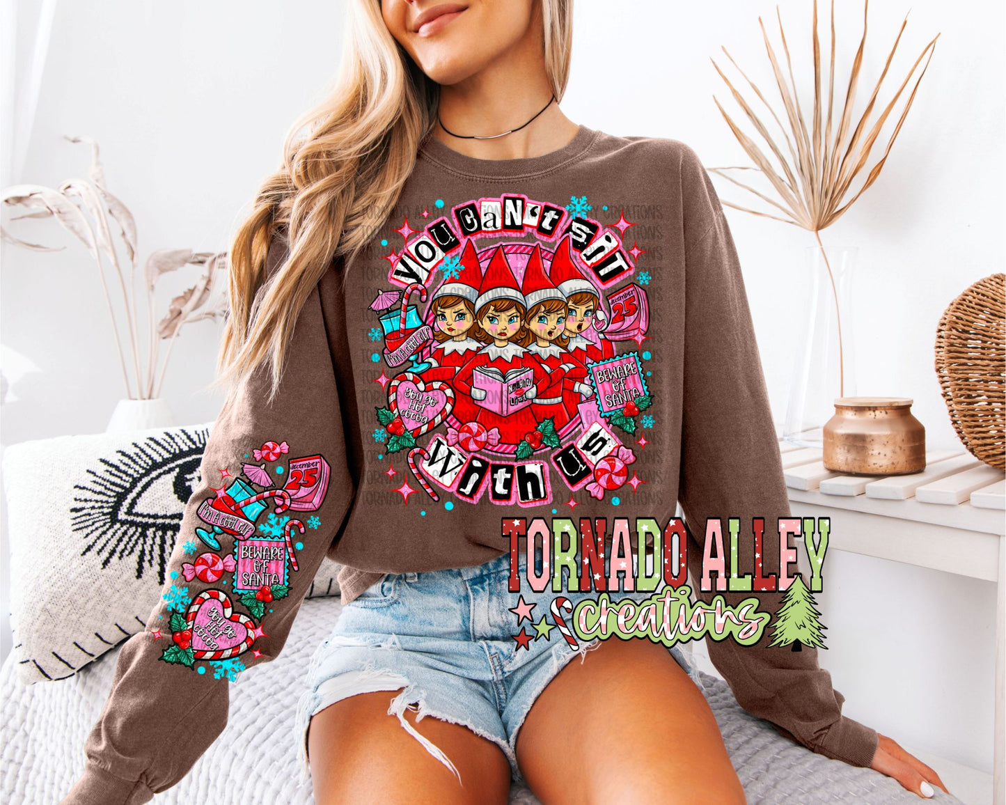 Sit With Us Christmas Elves Long Sleeve