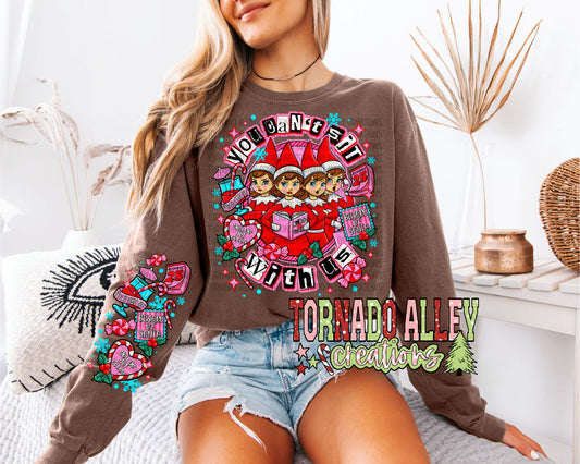 Sit With Us Christmas Elves Long Sleeve
