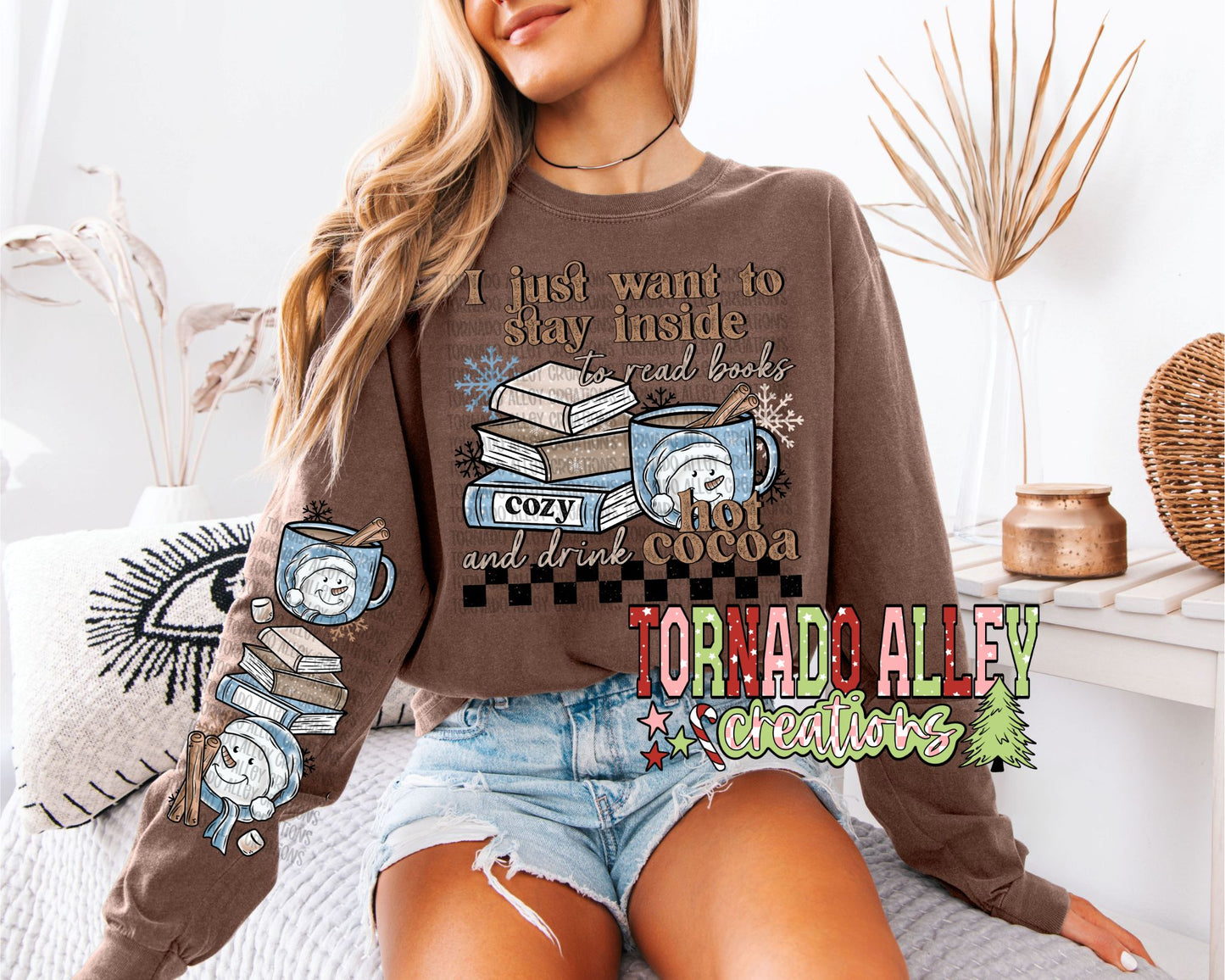 Read Books and Drink Hot Cocoa Long Sleeve