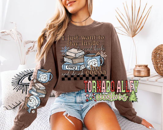 Read Books and Drink Hot Cocoa Long Sleeve