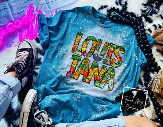 Louisiana Storm Map Tee