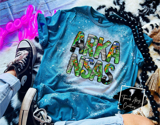 Arkansas Storm Map Tee