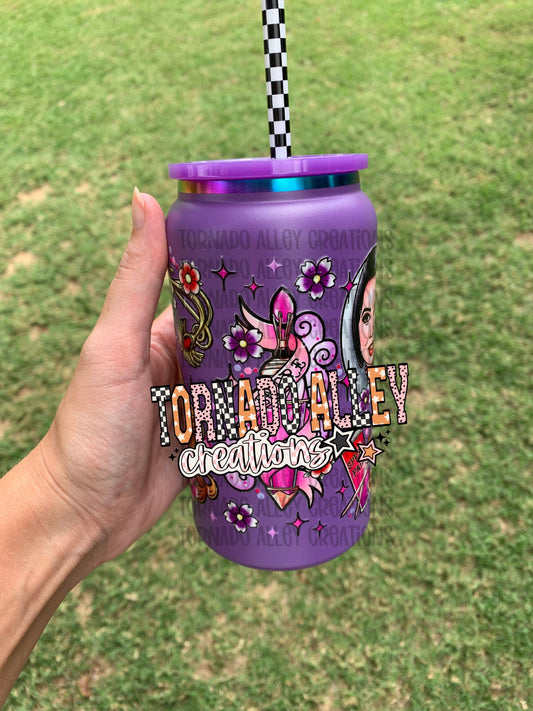 Spooky Witchy 16oz Stainless Steel Can