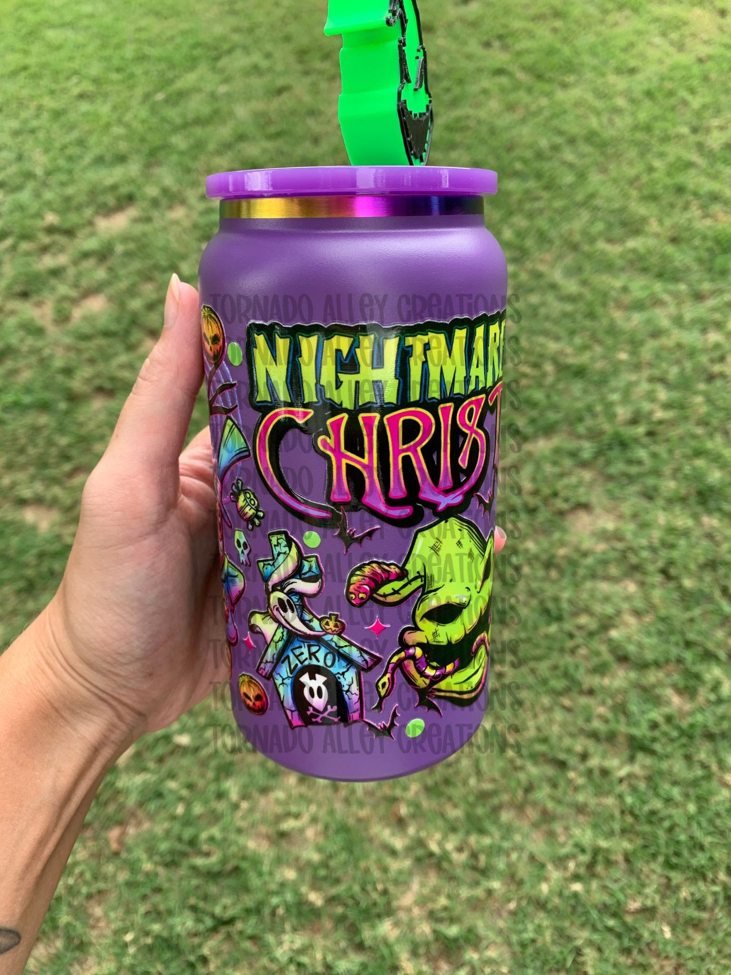 Spooky Christmas 16oz Stainless Steel Can
