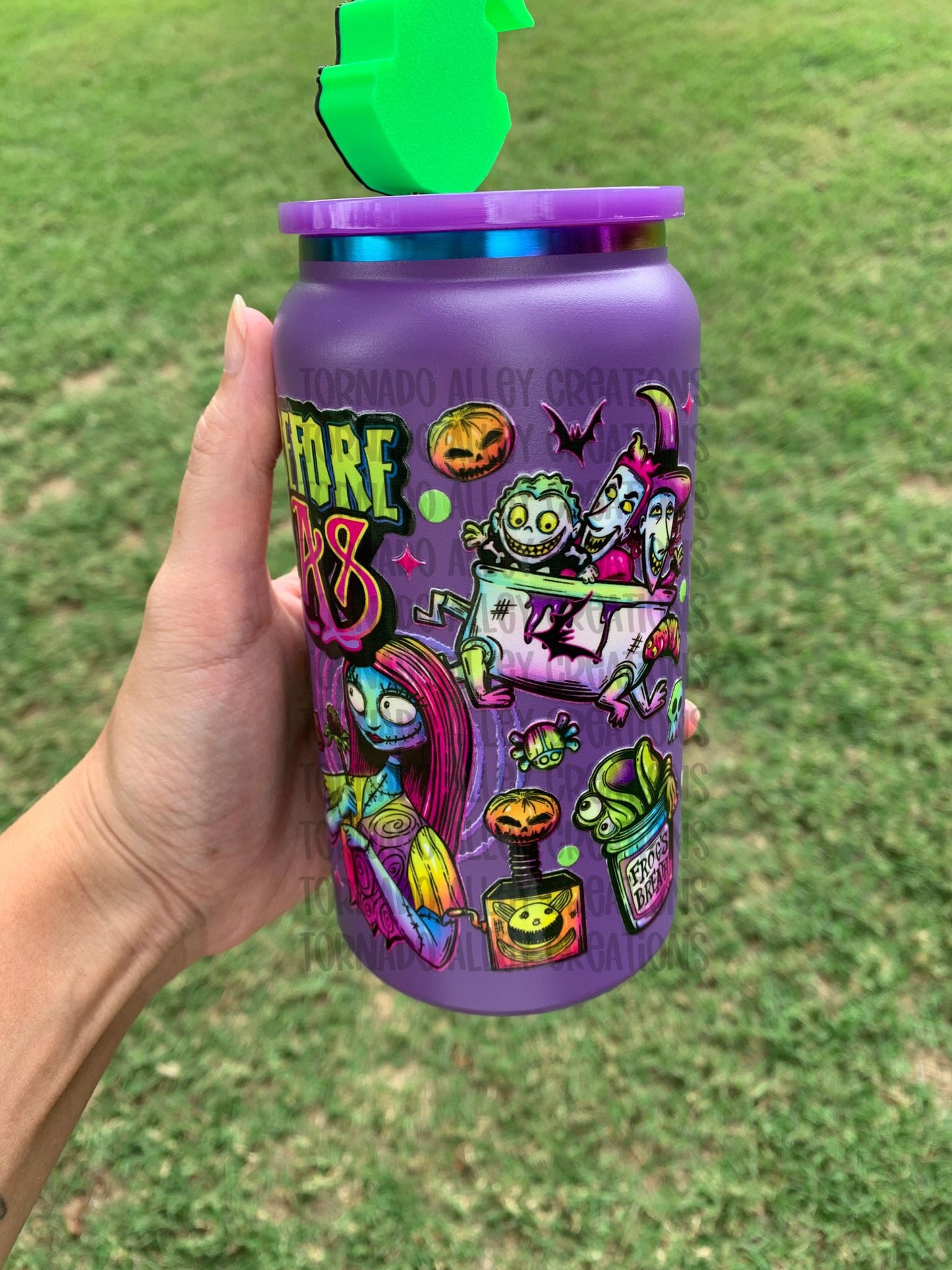Spooky Christmas 16oz Stainless Steel Can