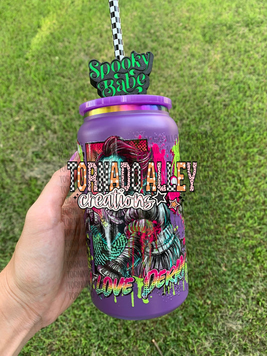 Spooky Clown Stainless Steel 16oz Can