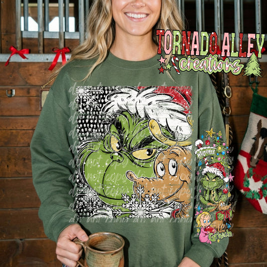 Green Guy Christmas Crewneck