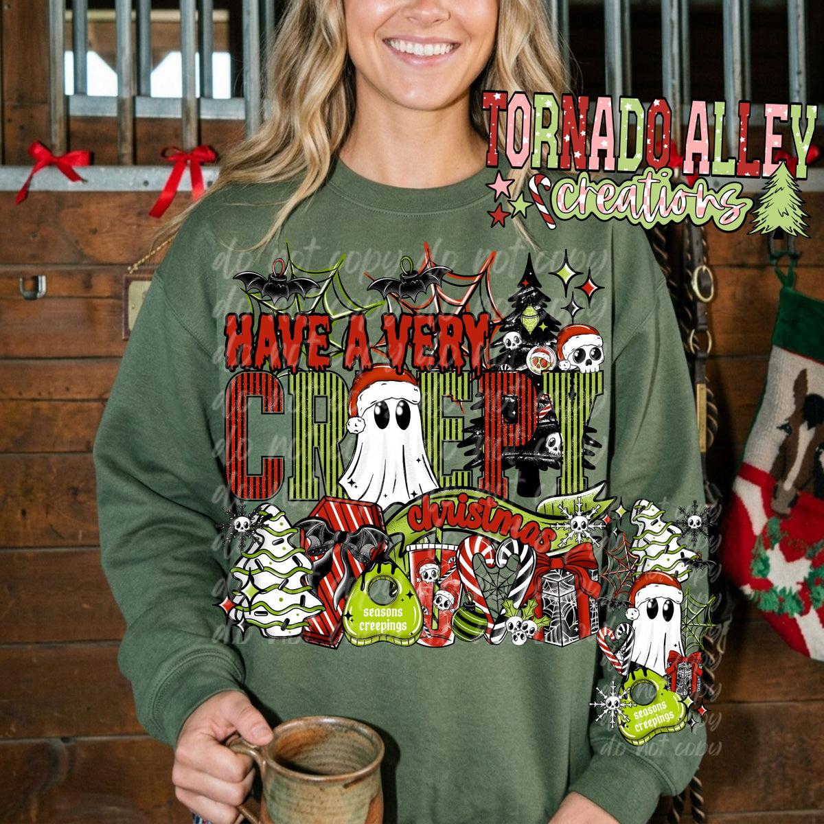Creepy Christmas Crewneck