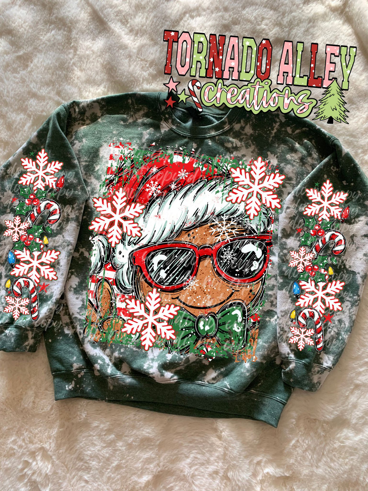 Gingerbread Snowflakes Crewneck