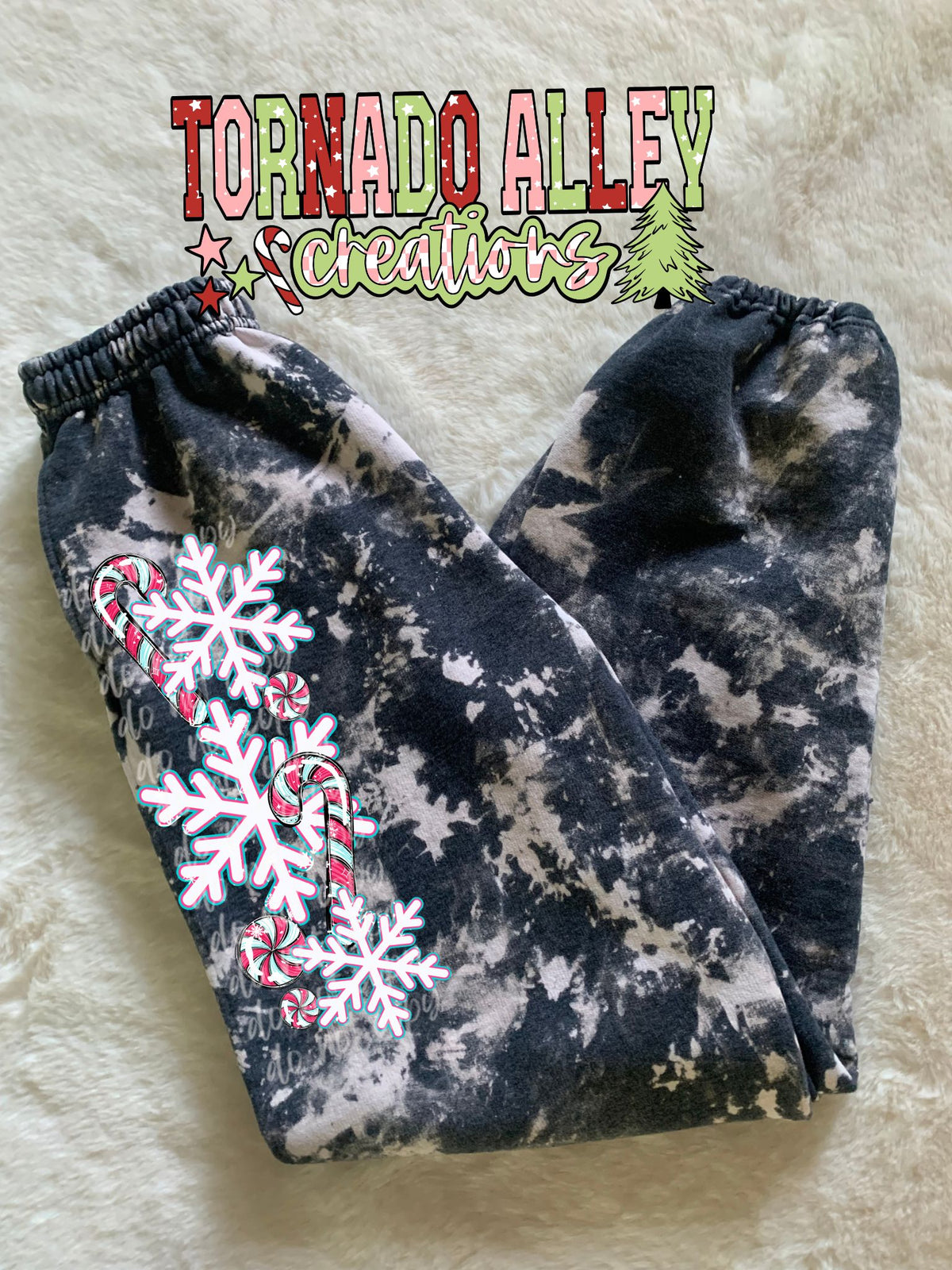 Blue Snowflakes Sweatpants