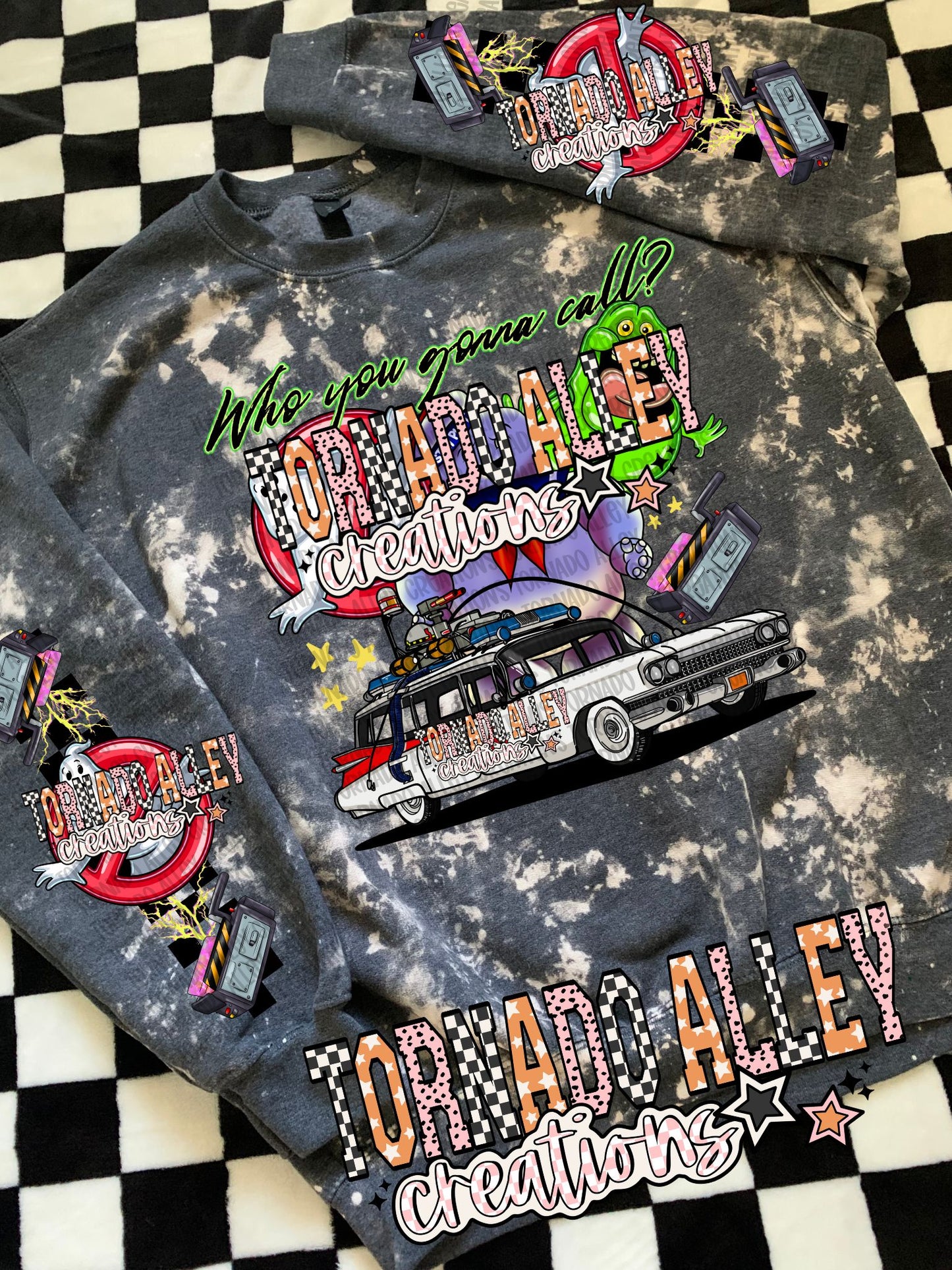 Spooky Retro Ghost Crewneck