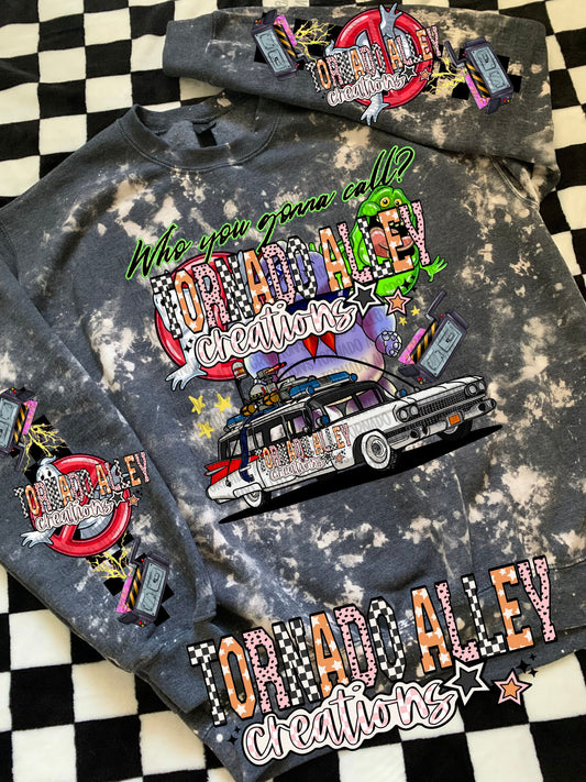 Spooky Retro Ghost Crewneck