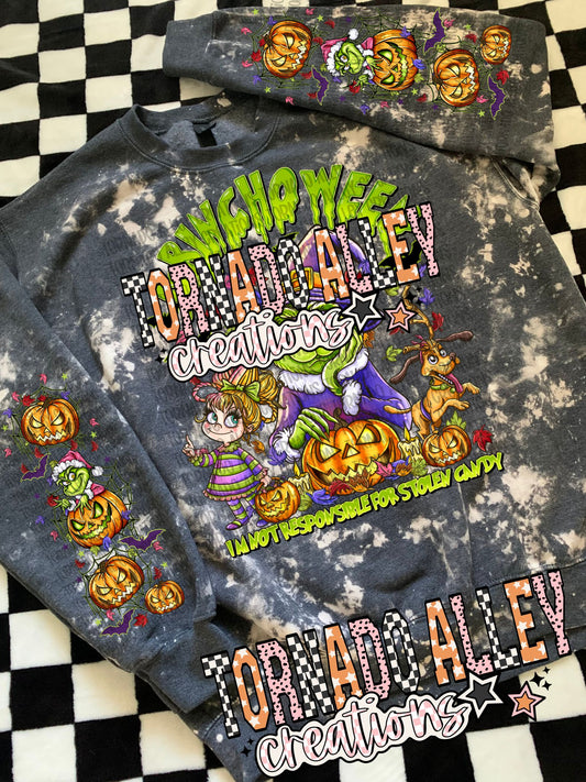 Spooky Green Guy Crewneck