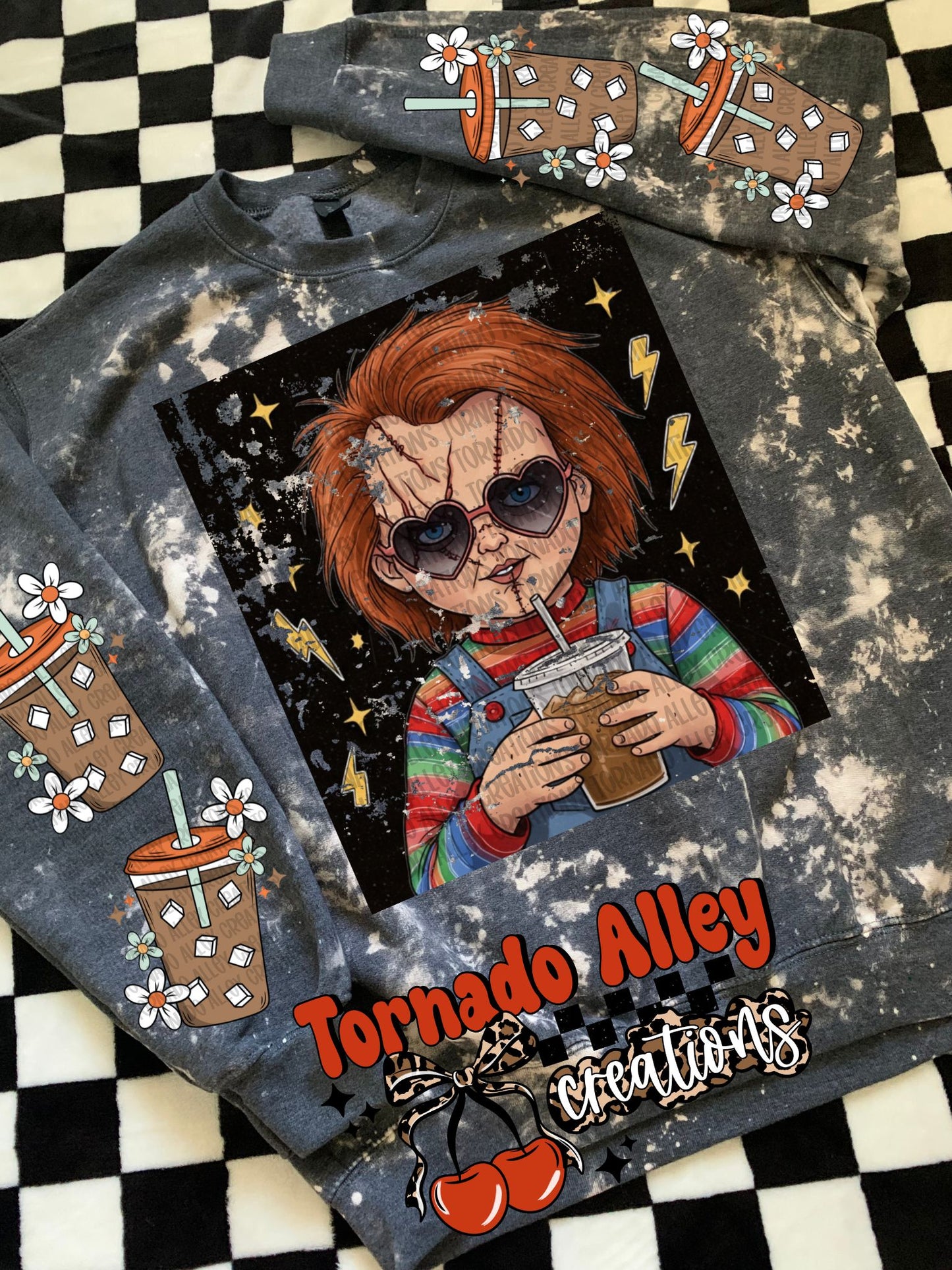 Scary Doll Coffee Crewneck