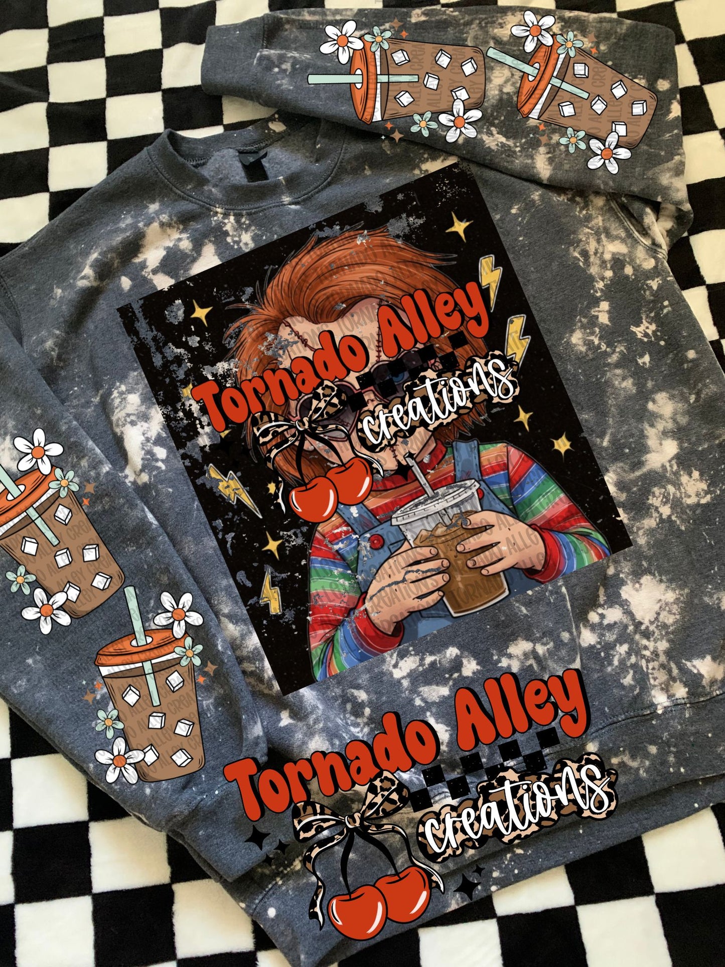 Scary Doll Coffee Crewneck